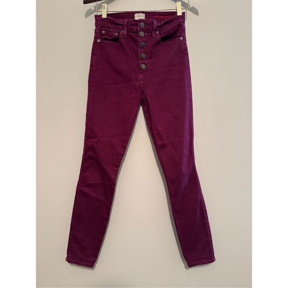 AO.LA BY ALICE + OLIVIA Currant Good High Rise Skinny Jeans Size 28- exposed but - Picture 2 of 10